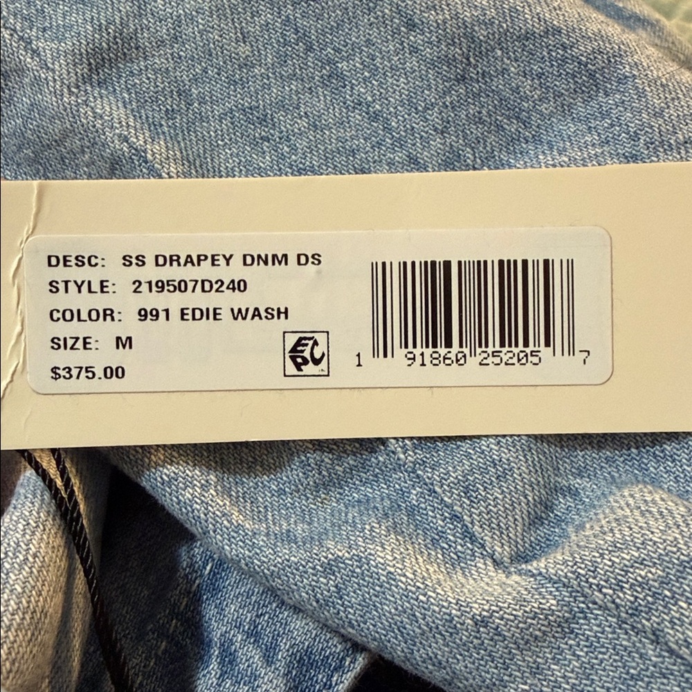 NWT La Vie Rebecca Taylor Drapey Denim Dress - Picture 6 of 6